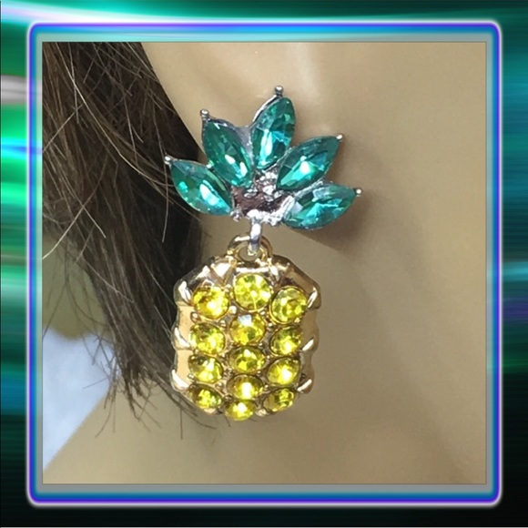 PINEAPPLE EARRINGS (E1) - Picture 3 of 7
